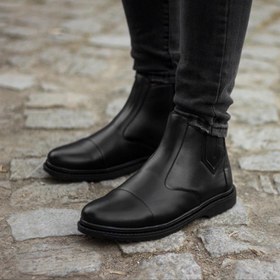 تصویر نیم بوت مردانه زیپی مدل اسپانیا Men's zipped Spanish ankle boots