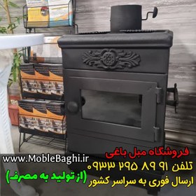 تصویر بخاری هیزمی مدل آلفا 