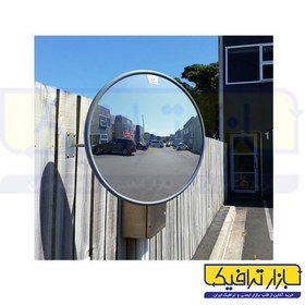 تصویر آینه محدب ترافیکی بدون فریم شیشه ای قطر 100 