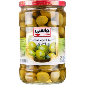 تصویر زیتون سبز با هسته 650 گرمی چاشنی 