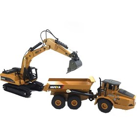 تصویر ماکت ماشین هوینا مدل کامیون و لودر 