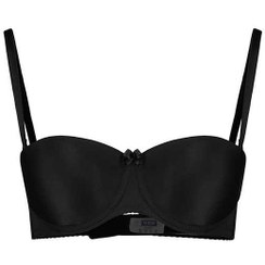 تصویر سوتین دکلته جک دار رنگ مشکی ان بی بی کد 3520 