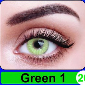 تصویر لنز چشم رنگی نیوویژن سبز روشن GREEN1 