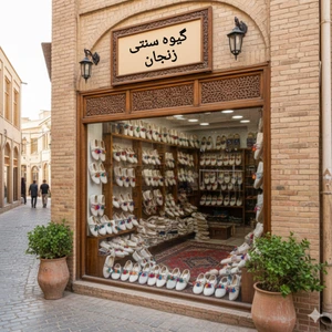 تصویر فروشگاه گیوه دست دوز زنجان