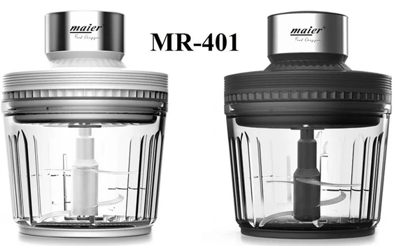 تصویر سبزی خردکن ۲ لیتر دو کاره پارچ شیشه ای تمام حرفه ای مایر (مدل MR-401) 