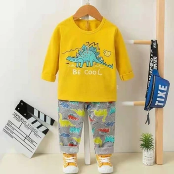 تصویر ست بلوز و شلوار پسرانه مدل دایناسور Be Cool ا Be Cool Pants blouse set Be Cool Pants blouse set